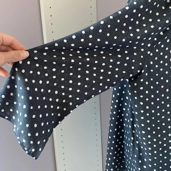 NYDJ sheer polka dot top size Large - Picture 6 of 11